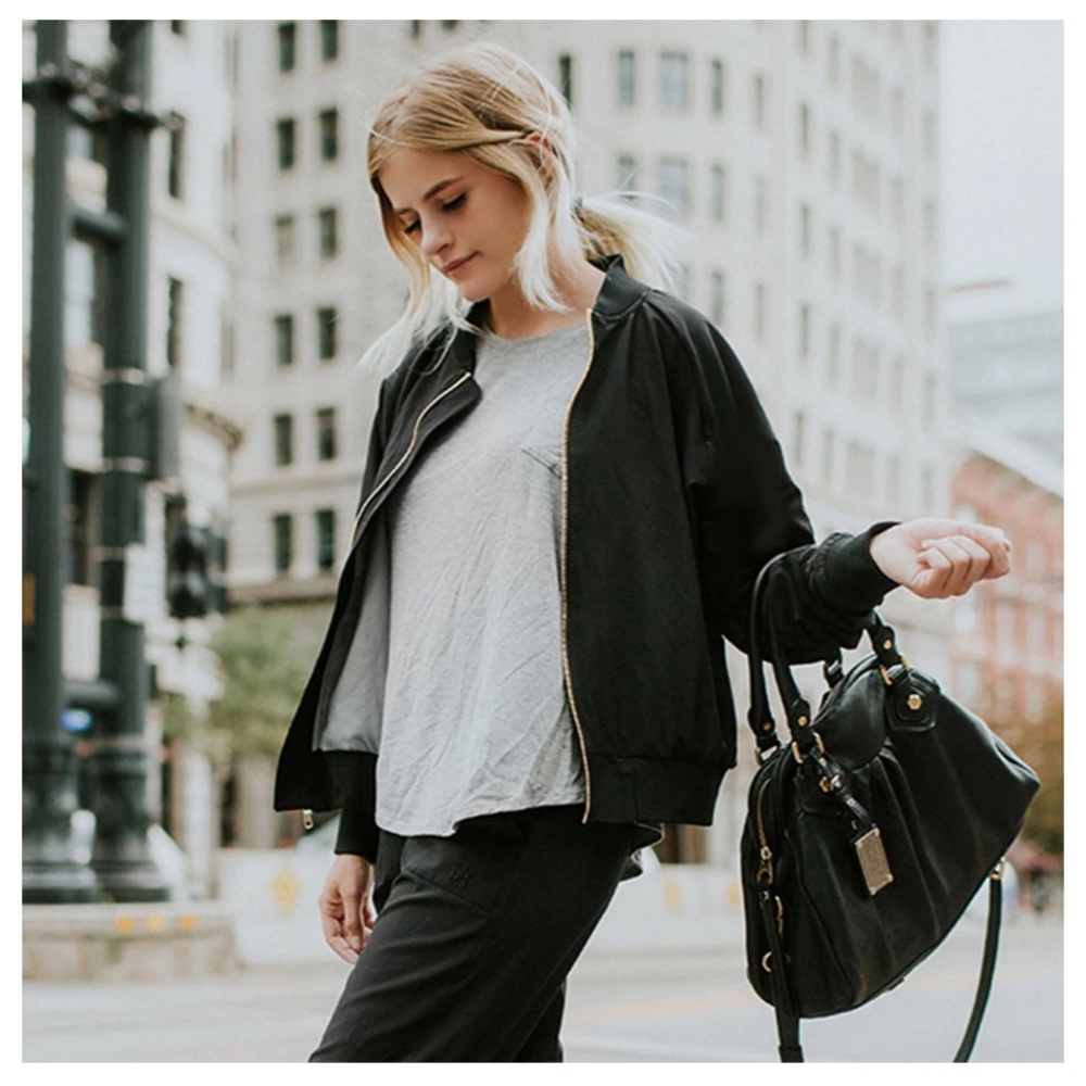 Women’s Bomber Jacket Black New